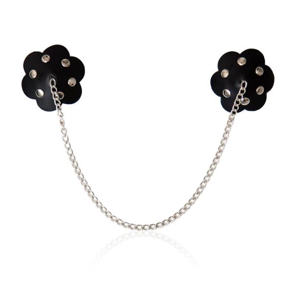 1-self-adhesive-nipple-cover-flower-shaped FETISH ADDICT SELF-ADHESIVE FLOWER SHAPED NIPPLE COVER WITH CHAIN