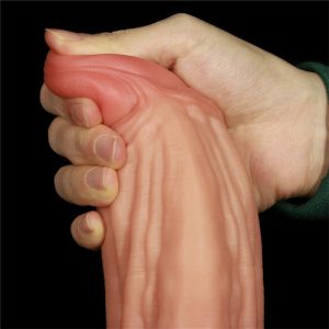 LOVETOY DILDO NATURE KING 10" DUAL LAYER 25.4cm - Image 4
