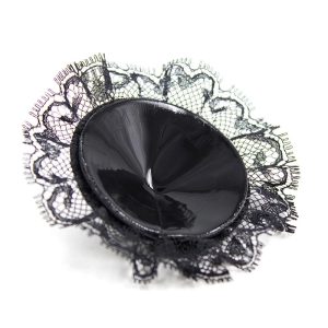 FETISH ADDICT NIPPLE COVERS WITH LACE BLACK - Image 5