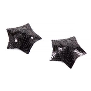 FETISH ADDICT STAR NIPPLE COVERS WITH SEQUINS BLACK - Image 3