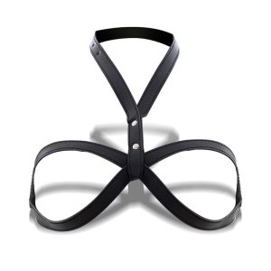 INTOYOU BDSM LINE DIANNIA BONDAGE BREAST HARNESS BLACK - Image 4