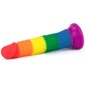 LOVETOY PRIDER LIQUID SILICONE 7" DILDO 18.5cm - Image 9