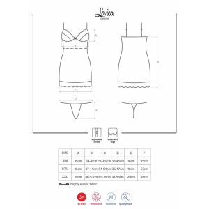 OBSESSIVE LOVICA CHEMISE RED - Image 3