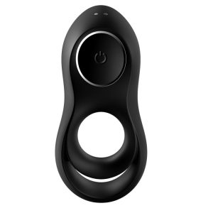 SATISFYER LEGENDARY USB DUO PENIS RING VIBRATOR BLACK - Image 5