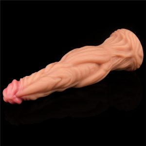 LOVETOY DILDO NATURE 9.5" DUAL LAYER SILICONE FLESH 24.5cm - Image 8