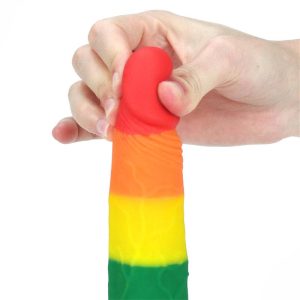 LOVETOY PRIDER LIQUID SILICONE 7" DILDO 18.5cm - Image 7