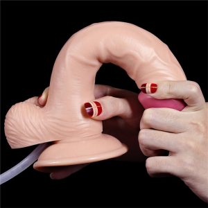 LOVETOY DILDO SQUIRTING 9" NATURAL 23cm - Image 6