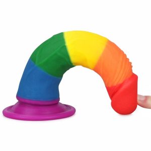 LOVETOY PRIDER LIQUID SILICONE 7" DILDO 18.5cm - Image 6