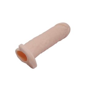 BAILE REALISTIC PENIS SLEEVE MEDIUM FLESH 16cm - Image 4