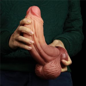 LOVETOY DILDO NATURE KING 10" DUAL LAYER 25.4cm - Image 8