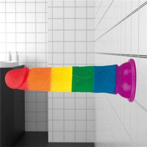 LOVETOY PRIDER LIQUID SILICONE 7" DILDO 18.5cm - Image 4