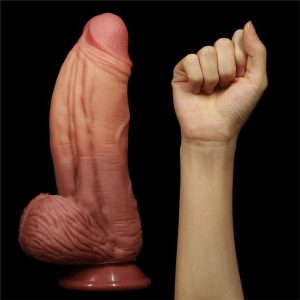 LOVETOY DILDO NATURE KING 10" DUAL LAYER 25.4cm - Image 6