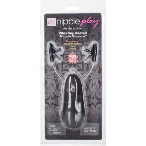 CALEX VIBR HEATED NIPPLE TEASERS BLACK - Image 3