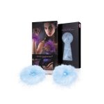 SECRET PLAY MARABOU FEATHER HANDCUFFS BLUE