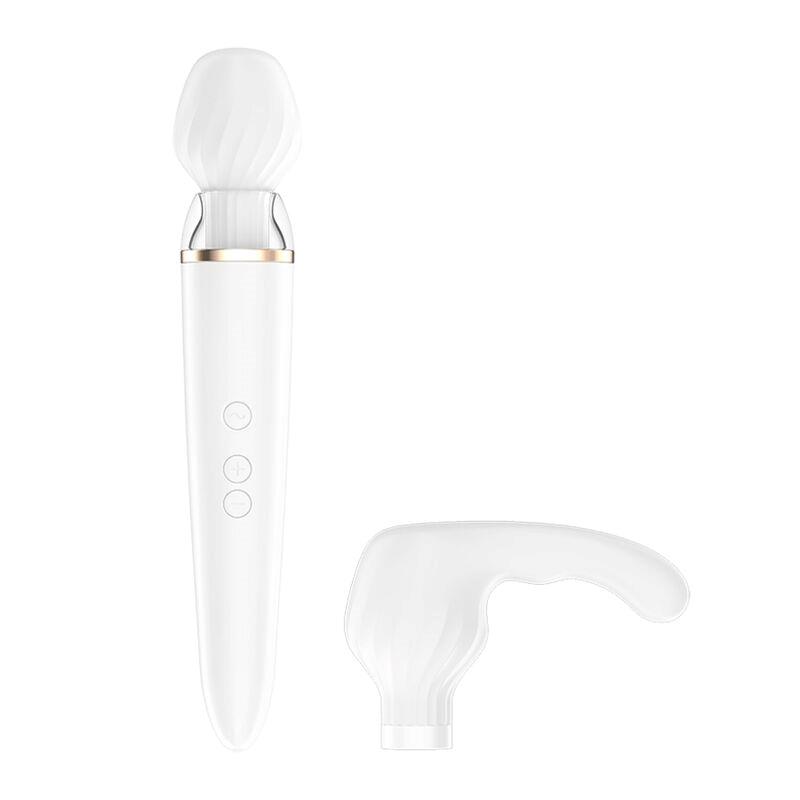 SATISFYER DOUBLE WAND-ER MASSAGER WITH APP WHITE