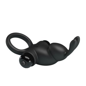 PRETTYLOVE VIBRANT VIBRATING PENIS RING I BLACK - Image 7