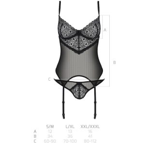 PASSION ZINNIA CORSET ECO COLLECTION BLACK - Image 5