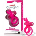 SCREAMING O OHARE USB VIBRATING RING WITH RABBIT PINK