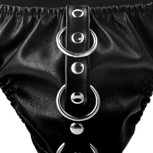 DARKNESS UNDERPANTS WITH LEASH BLACK - Image 3