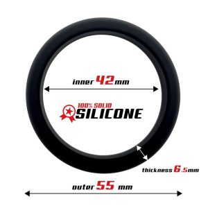 BEAST RINGS COCK RING SOLID SILICONE BLACK 4.2cm - Image 4