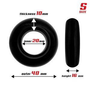 BEAST RINGS SET OF 3 COCK RINGS FLEXIBLE BLACK - Image 5
