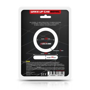 BEAST RINGS COCK RING SOLID SILICONE BLACK 5cm - Image 3