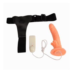 BAILE DILDO STRAP-ON WITH REMOTE CONTROL FLESH 18cm - Image 7