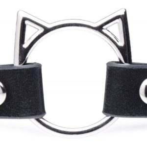 MASTER SERIES KINKY KITTY RING SLIM CHOKER BLACK - Image 4