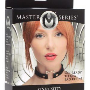 MASTER SERIES KINKY KITTY RING SLIM CHOKER BLACK - Image 3