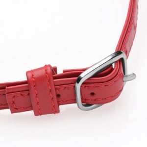 MASTER SERIES HEART LOCK COLLAR WITH KEYS RED - Image 3