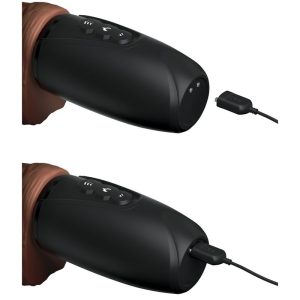KING COCK PLUS TRIPLE THREAT THRUSTING COCK WITH BALLS BROWN 19cm - Image 9