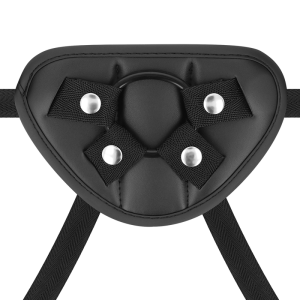 CYBER SILICOCK STRAP-ON HARNESS WITH 3 RINGS BLACK - Image 7