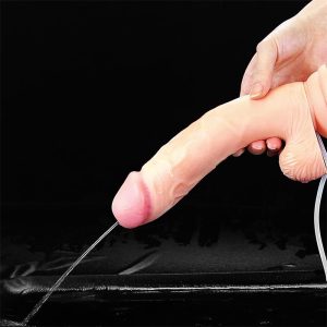 LOVETOY 9" SQUIRTING DILDO FLESH 23cm - Image 6