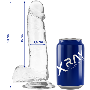 XRAY CLEAR COCK WITH BALLS 20cm - Image 7