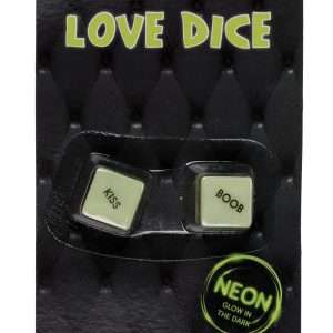 OOTB LOVE DICE ENGLISH VERSION GLOW IN THE DARK