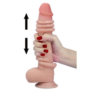 LOVETOY SLIDING DILDO 9" FLESH 23cm - Image 7