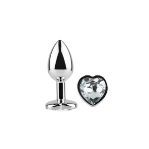 AFTERDARK HEART SHAPED BUTT PLUG WHITE 7cm - Image 6