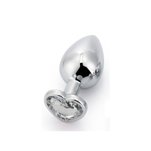 AFTERDARK HEART SHAPED BUTT PLUG WHITE 9cm - Image 6