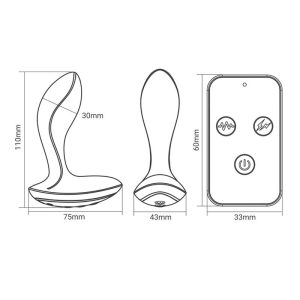 HERRULES PROSTATE MASSAGER WITH ELECTRIC SHOCK VIBRATION AND REMOTE CONTROL - Image 5
