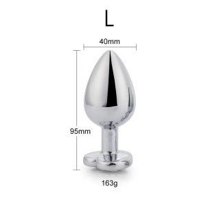 AFTERDARK HEART SHAPED BUTT PLUG WHITE 9cm - Image 3