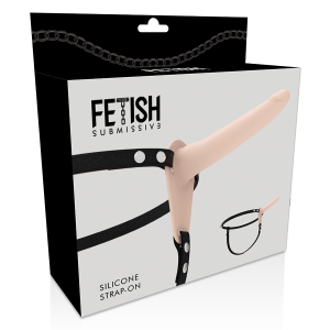 FETISH SUBMISSIVE SILICONE STRAP-ON FLESH 15cm - Image 4