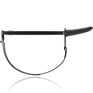 FETISH SUBMISSIVE SILICONE STRAP-ON BLACK 15cm - Image 4