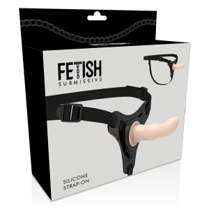 FETISH SUBMISSIVE G-SPOT SILICONE STRAP-ON FLESH 12.5cm - Image 3