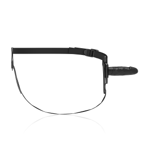 FETISH SUBMISSIVE REALISTIC SILICONE STRAP-ON BLACK 15cm - Image 4