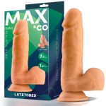 MAX & CO DIMI REALISTIC DILDO WITH TESTICLES FLESH 20cm