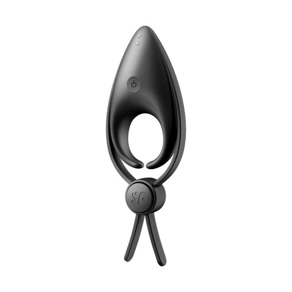SATISFYER SNIPER VIBRATING PENIS RING BLACK
