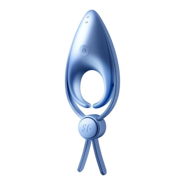 SATISFYER SNIPER VIBRATING PENIS RING BLUE