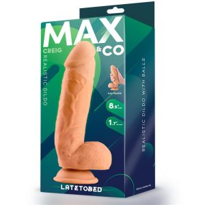 MAX & CO CREIG REALISTIC DILDO WITH TESTICLES FLESH 21.5cm - Image 3