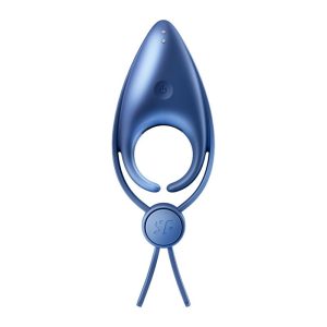 SATISFYER SNIPER VIBRATING PENIS RING BLUE - Image 5