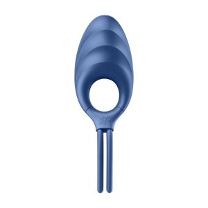 SATISFYER SWORDSMAN VIBRATING PENIS RING BLUE - Image 5